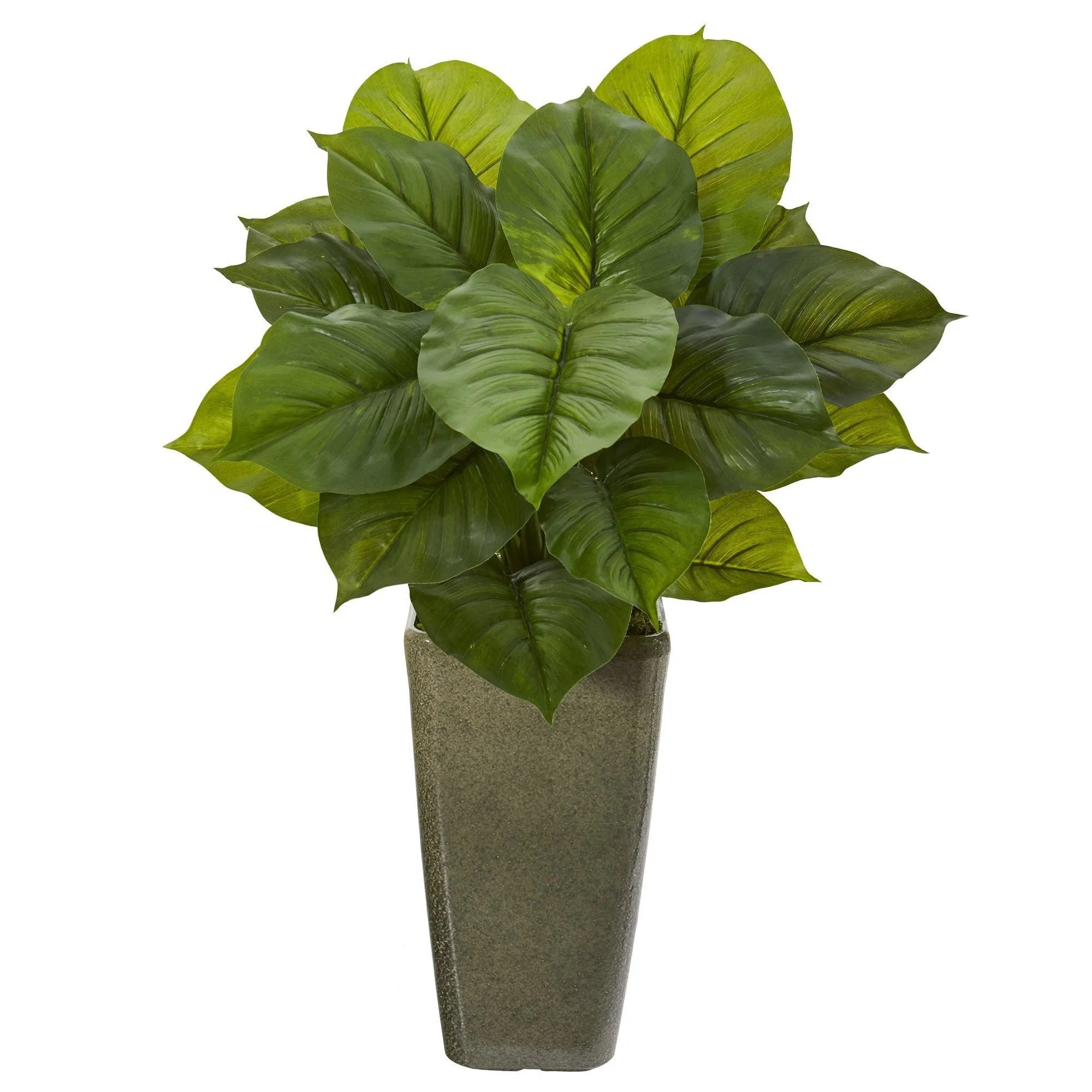 34” Large Philodendron Artificial Plant in Green Planter (Real Touch)