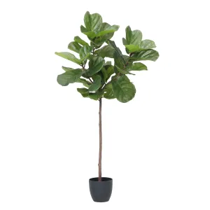 59" Vintage Real Touch Fig Tree with large luxurious leaves - Perfect for indoor and outdoor use