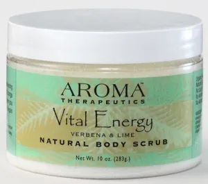 Abra Therapeutics Vital Energy Body Scrub-Verbena & Lime 10 oz Jar