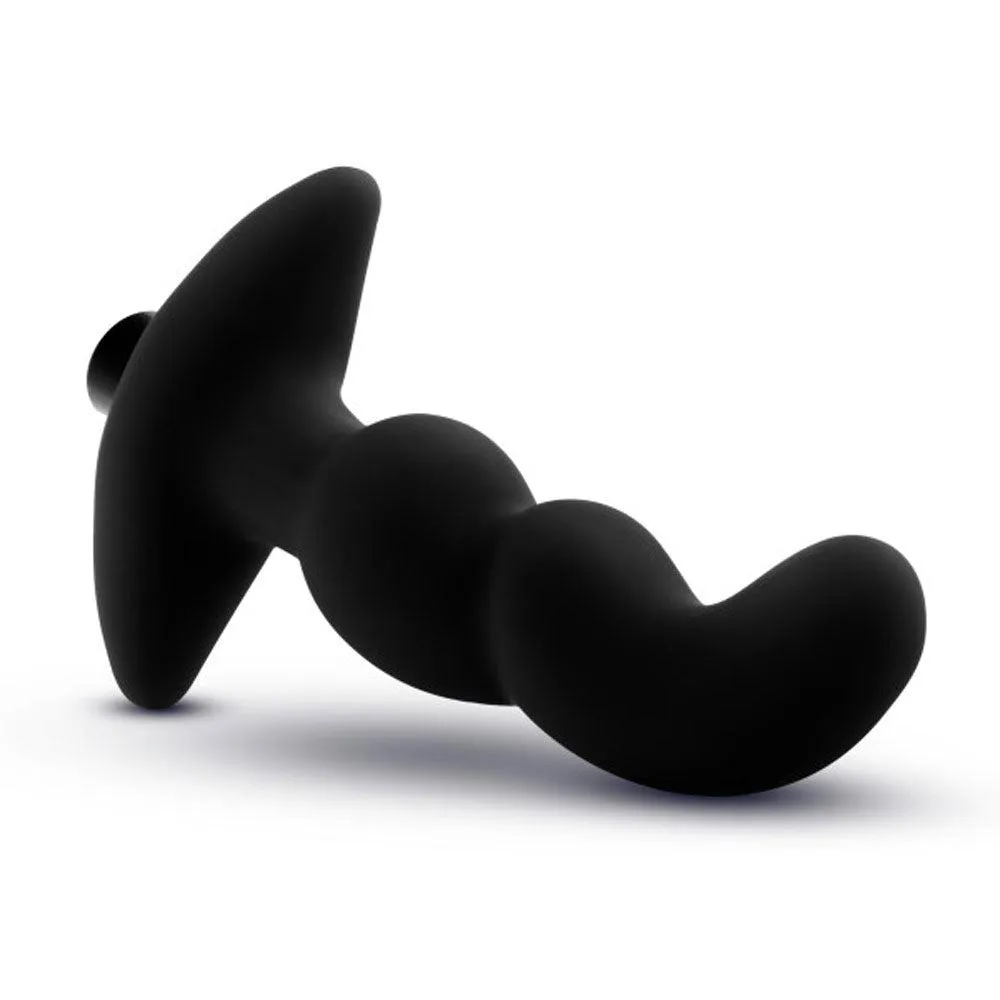 Anal Adventures- Platinum - Silicone Vibrating  Prostate Massager 03- Black