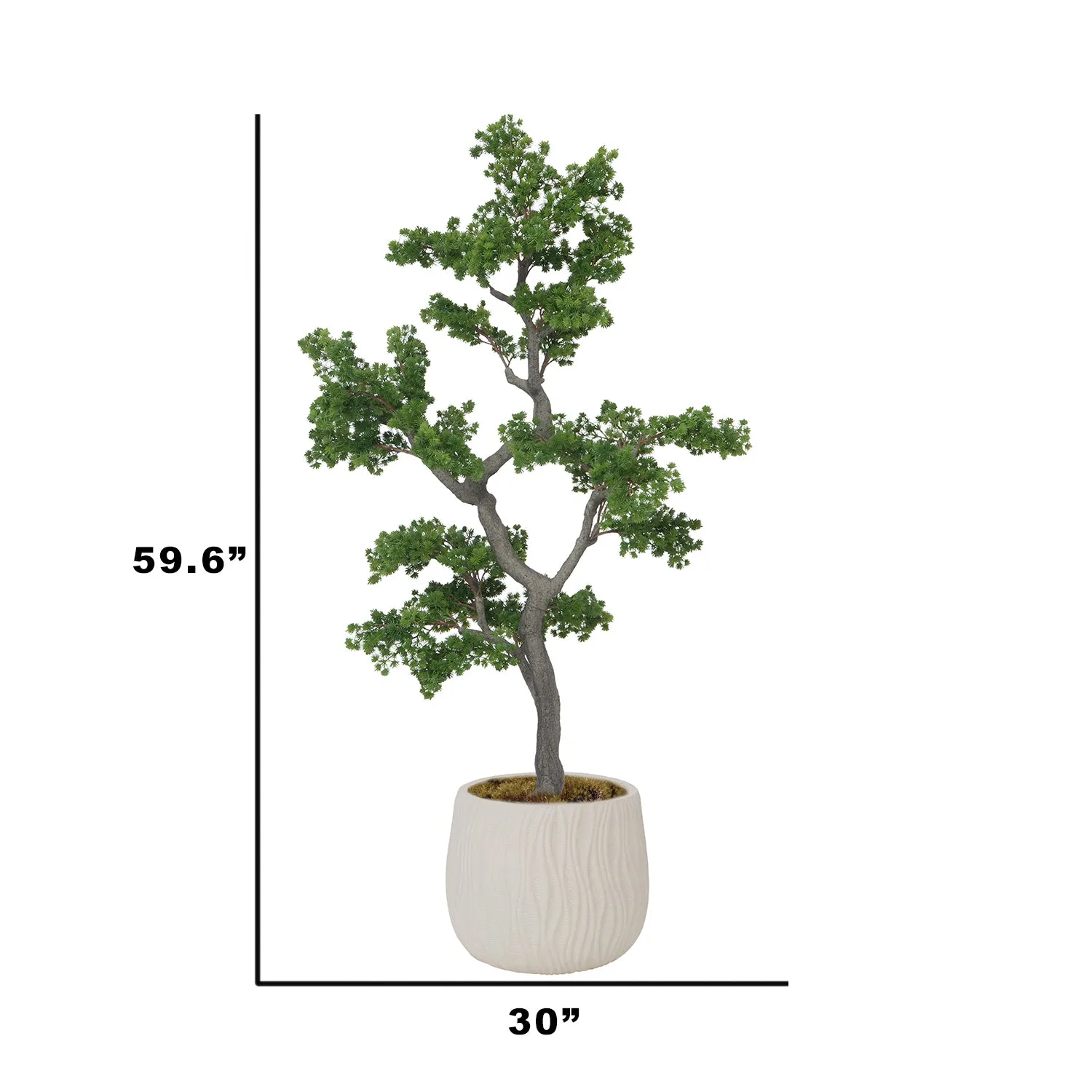 Artificial Faux White Pine Tree | Real Touch Faux Pinus Strobus Tree