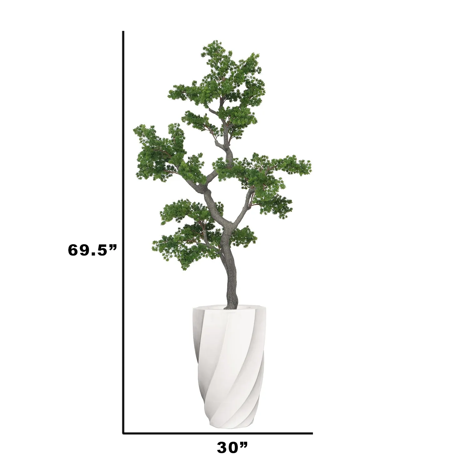 Artificial Faux White Pine Tree | Real Touch Faux Pinus Strobus Tree