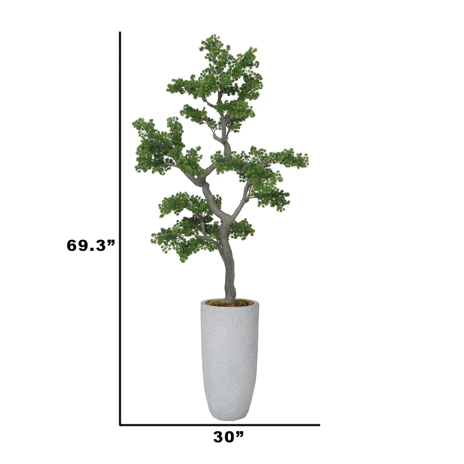 Artificial Faux White Pine Tree | Real Touch Faux Pinus Strobus Tree