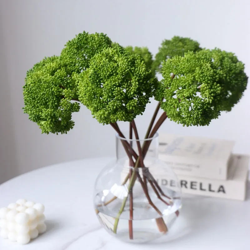 Bulk Real Touch Sedum Cluster Stem Artificial Plant Wholesale