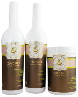 Cacau Brazilian Shine Treatment Kit 3x1L - Eternity Liss