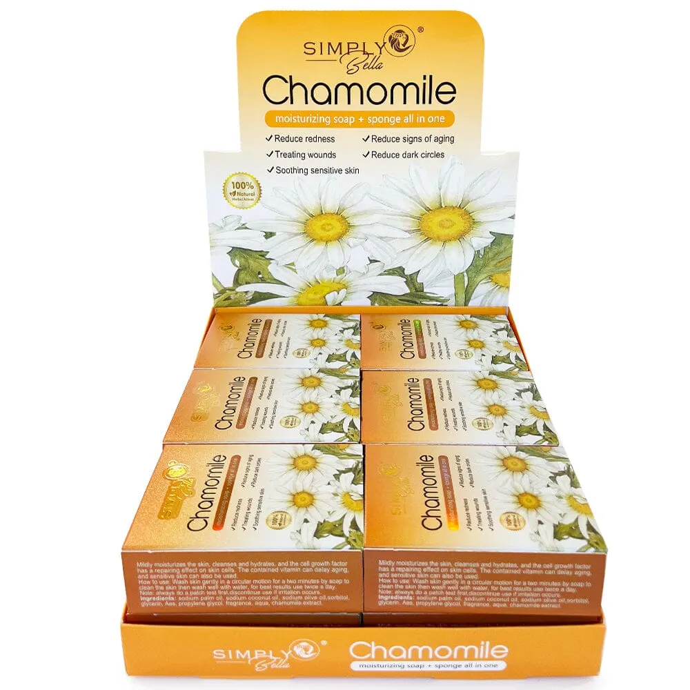 CHAMOMILE MOISTURIZING SOAP   SPONGE ALL IN ONE (12 units)