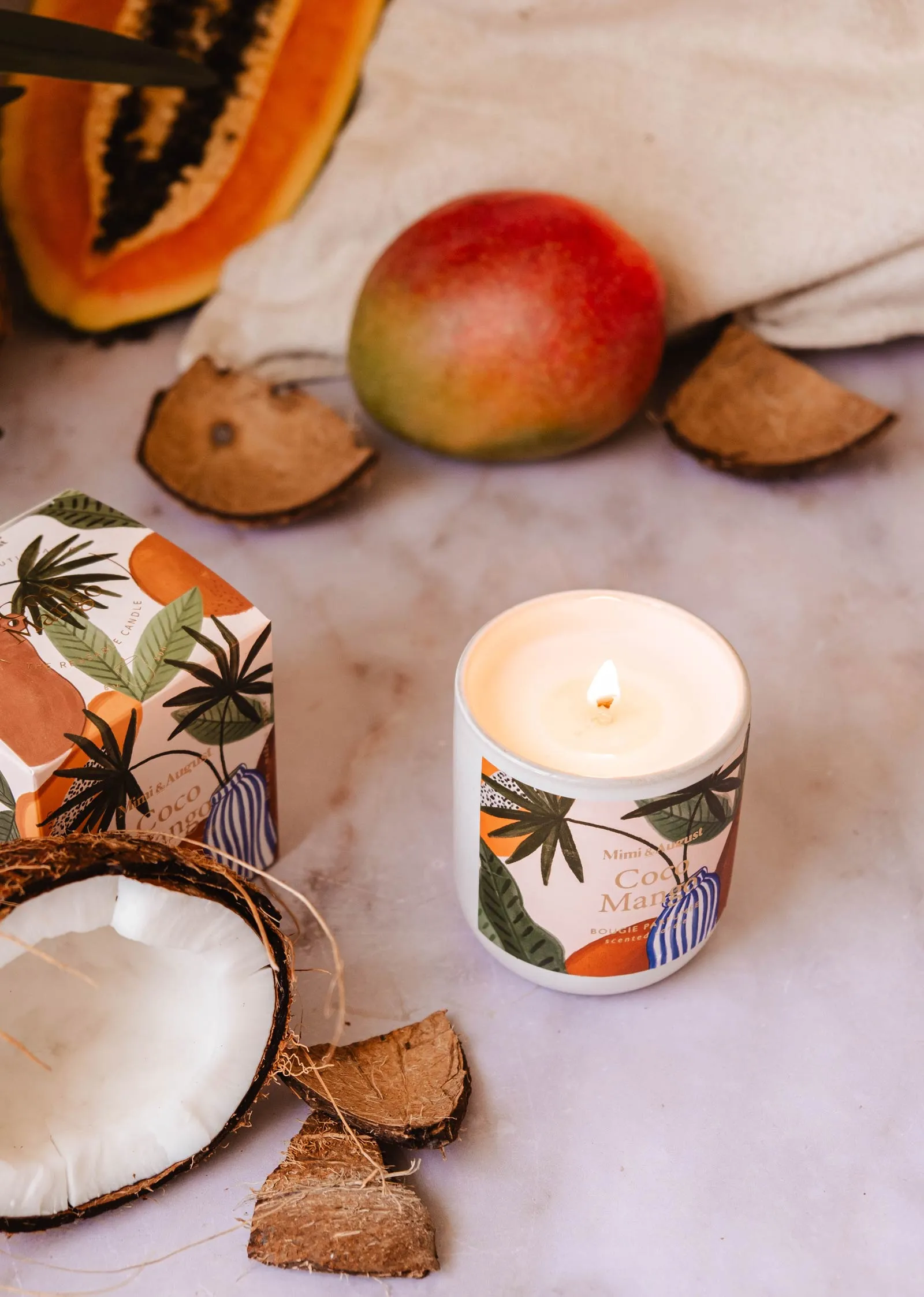 Coco Mango - Reusable Candle