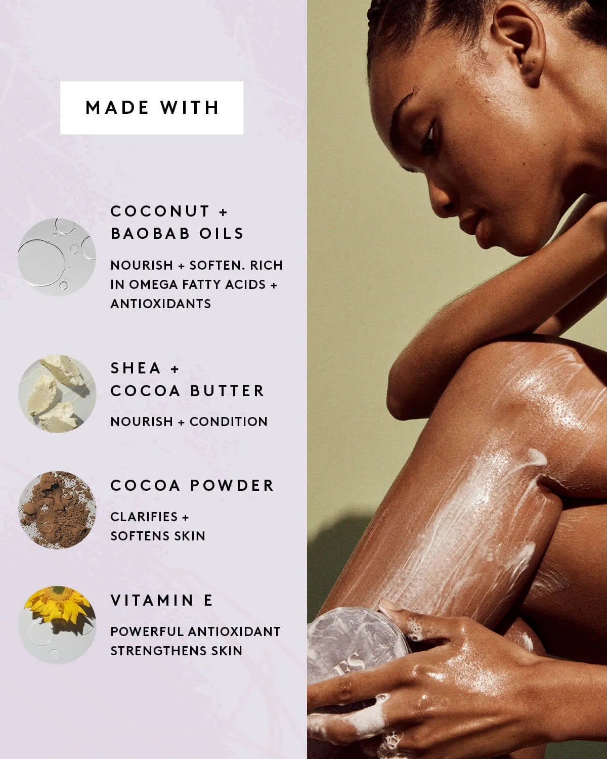 Cocoa Cleans'r All-Over Cleansing Bar   Soap Dish