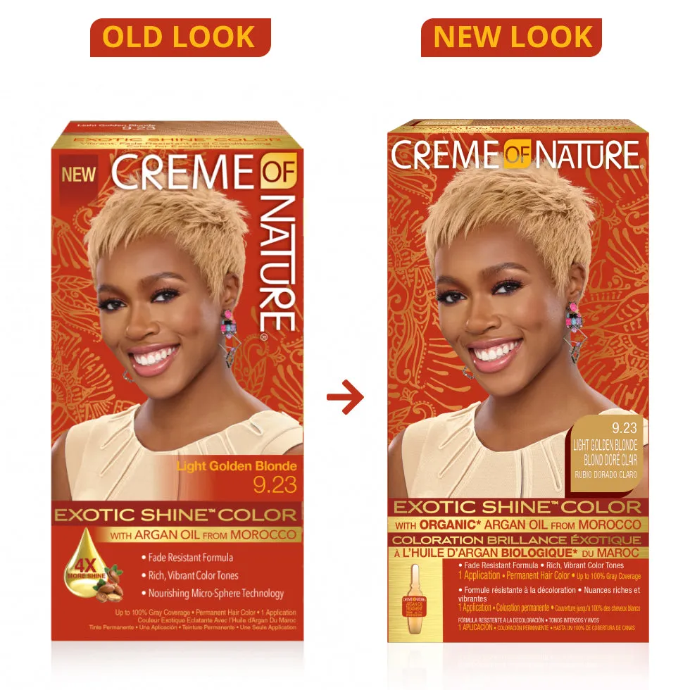 Creme of Nature Exotic Shine™ Color with Argan Oil from Morocco 9.23 Light Golden Blonde