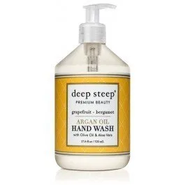 Deep Steep Argan Oil Hand Wash Grapefruit Bergamot 17.6 oz Liquid