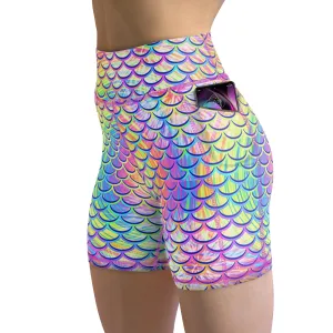 Eco-Friendly Psychedelic Mermaid Shorts