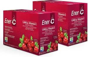 Ener-C 1,000mg Vitamin C with Mineral Ascorbates, Cranberry flavour