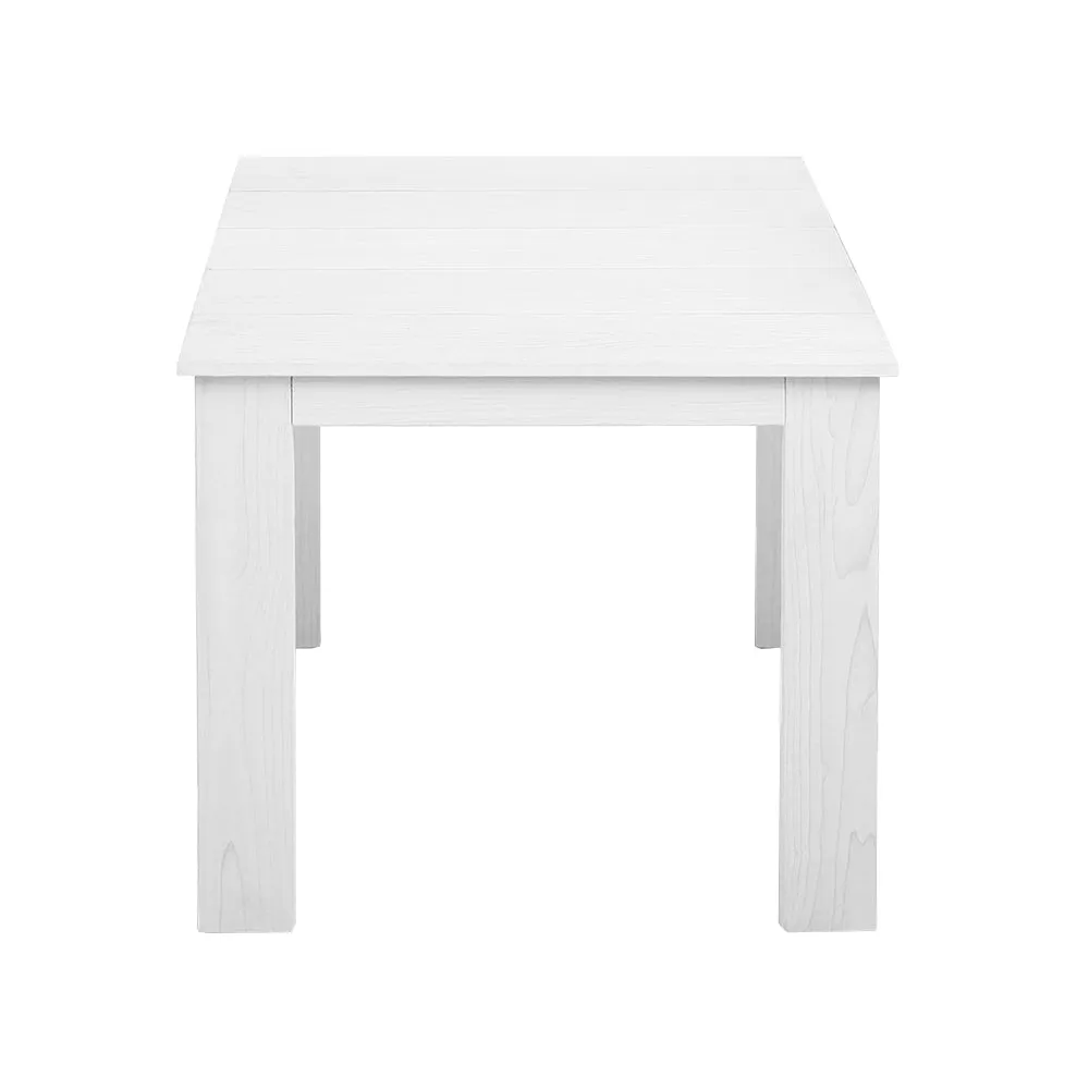 Gardeon Coffee Side Table Wooden Desk Outdoor Furniture Camping Garden White