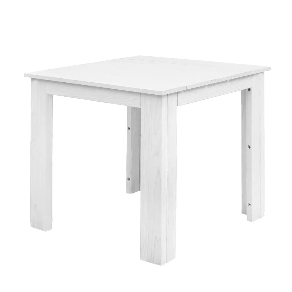 Gardeon Coffee Side Table Wooden Desk Outdoor Furniture Camping Garden White