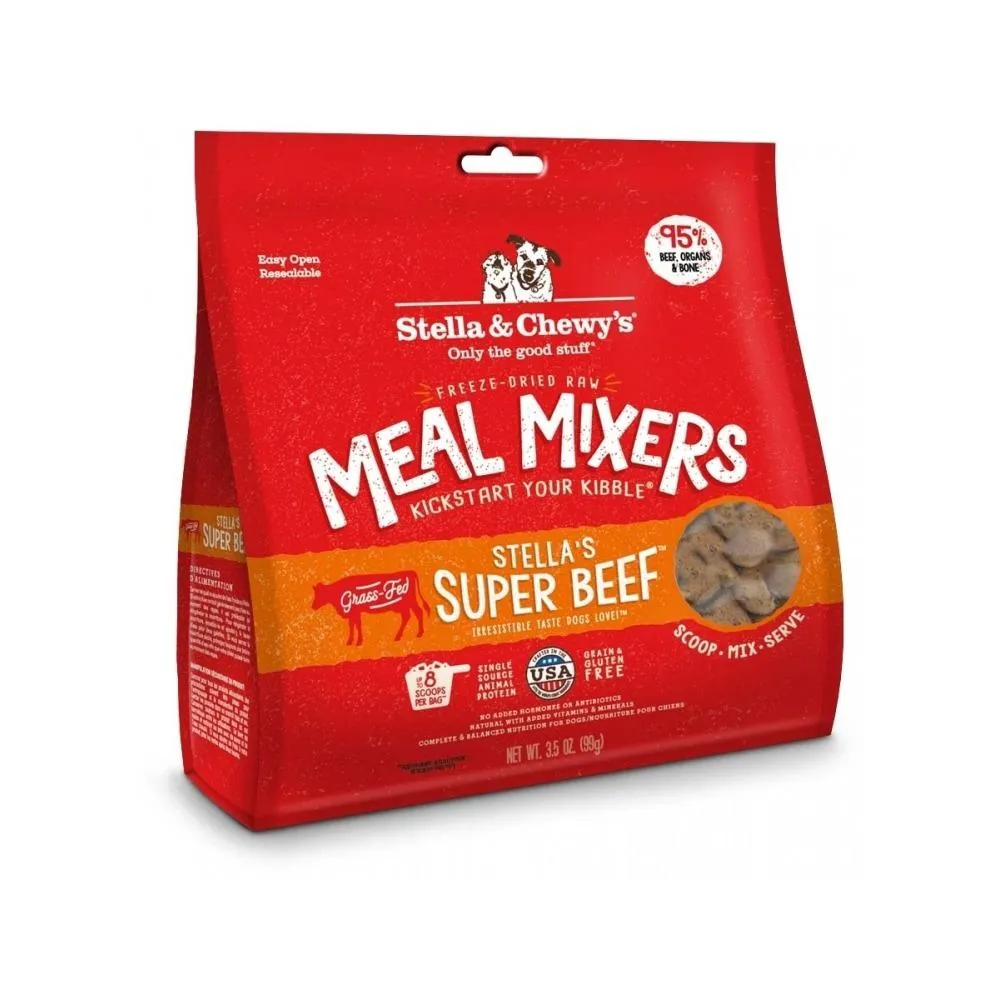 Grain Free Freeze Dried Grass Fed Beef Dog Meal Mixers