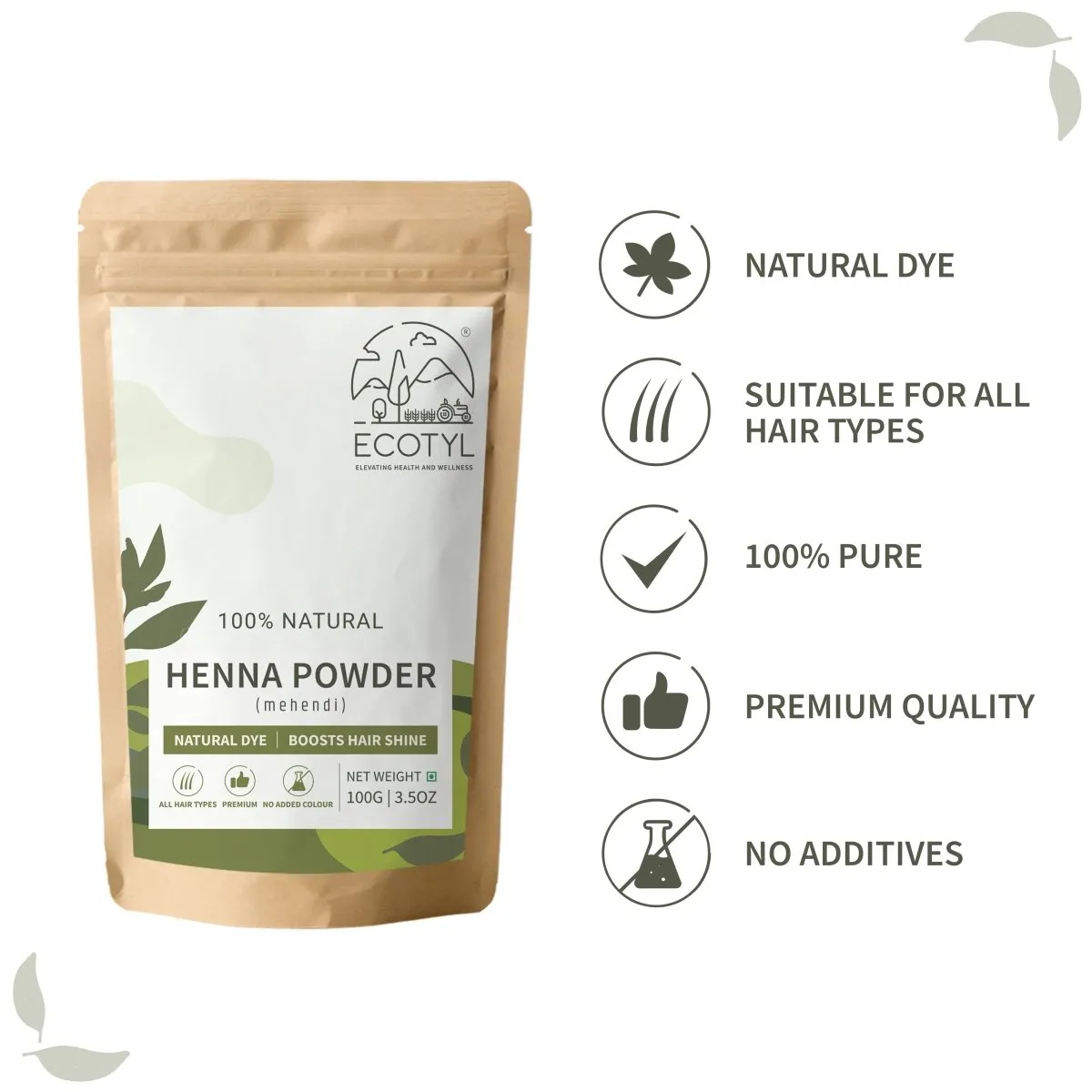 Henna Powder | Natural Hair Dye | Hair Strengthening | 100g