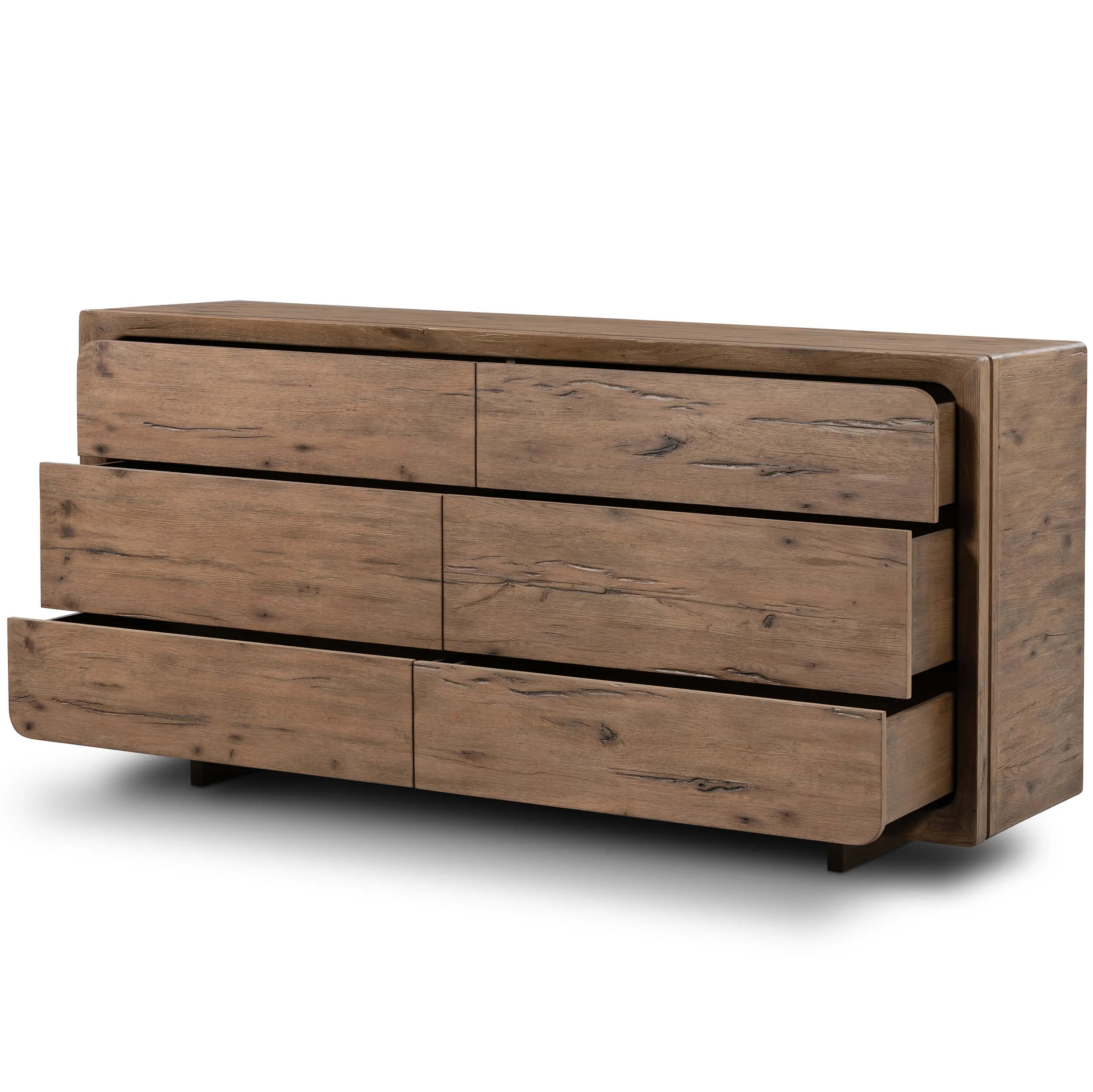 Henry 6 Drawer Dresser, Rustic Grey