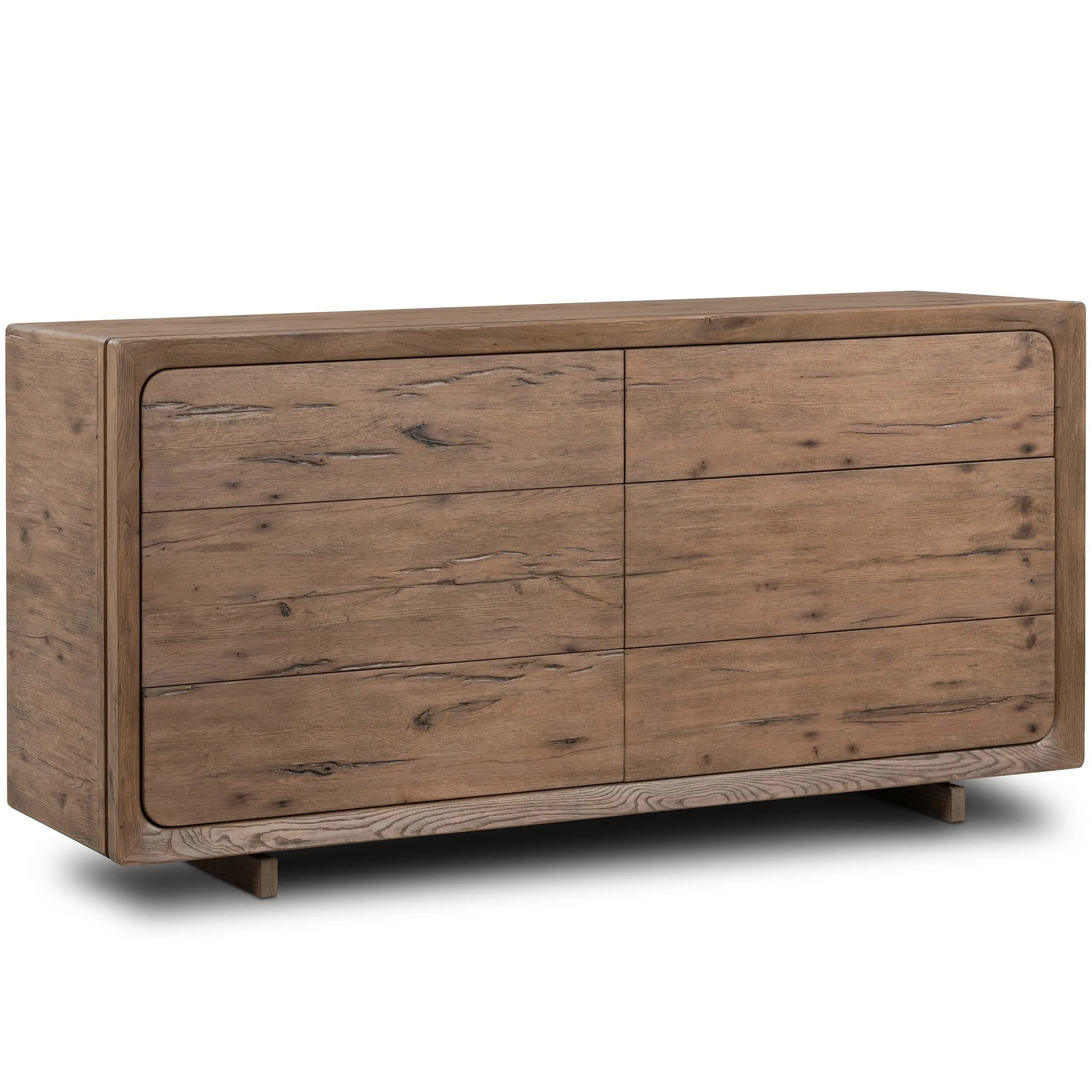 Henry 6 Drawer Dresser, Rustic Grey