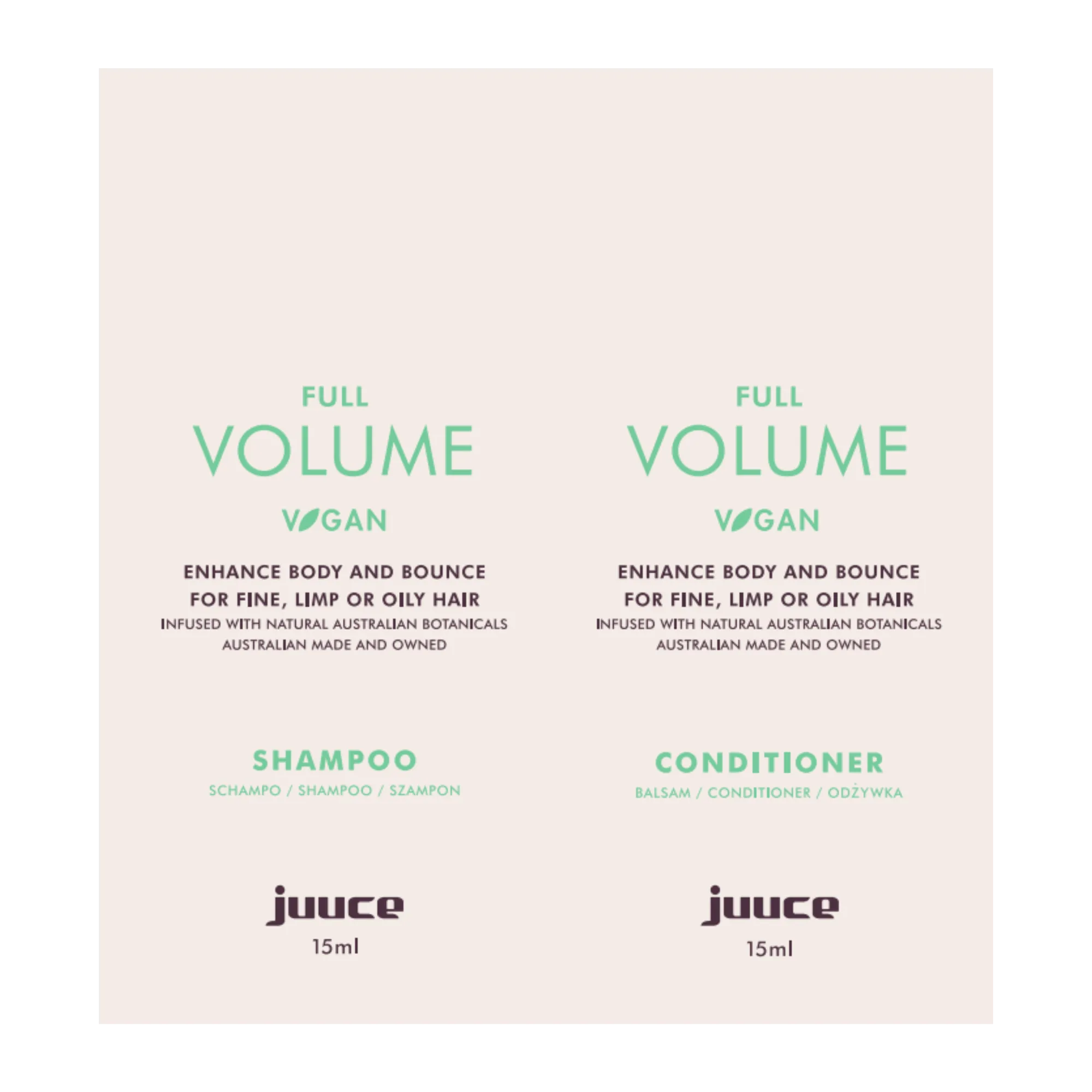 JUUCE Full Volume Sachet Duo