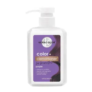 Keracolor Color   Clenditioner For Brunettes Purple 12 oz.