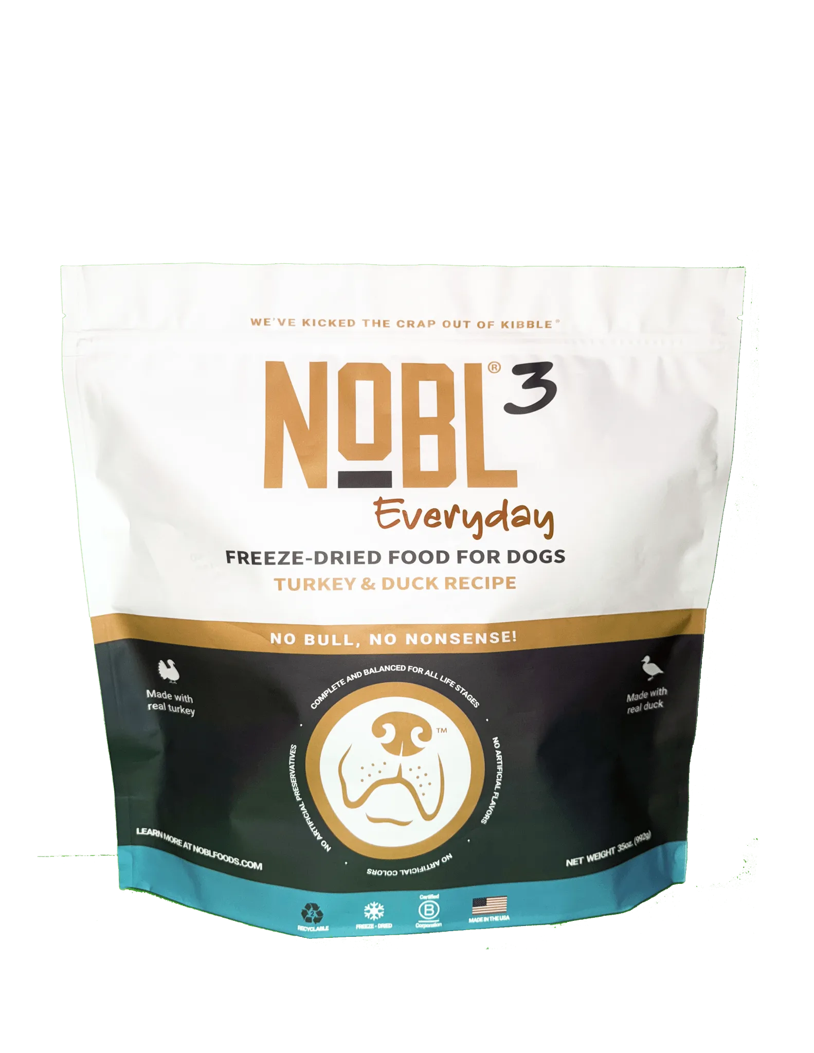 NOBL3 Everyday Turkey & Duck Recipe - All Life Stages - 35oz