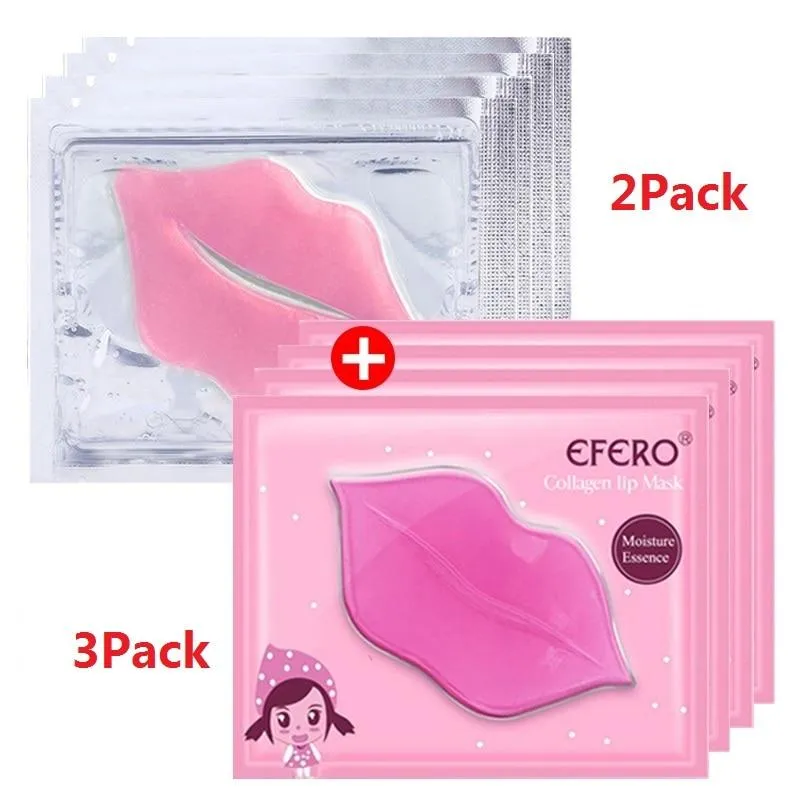 Packs Crystal Collagen Anti Aging Moisture Essence Gel Patch Lip Masks