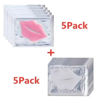 Packs Crystal Collagen Anti Aging Moisture Essence Gel Patch Lip Masks