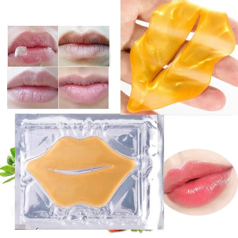 Packs Crystal Collagen Anti Aging Moisture Essence Gel Patch Lip Masks