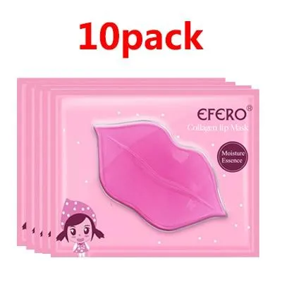 Packs Crystal Collagen Anti Aging Moisture Essence Gel Patch Lip Masks