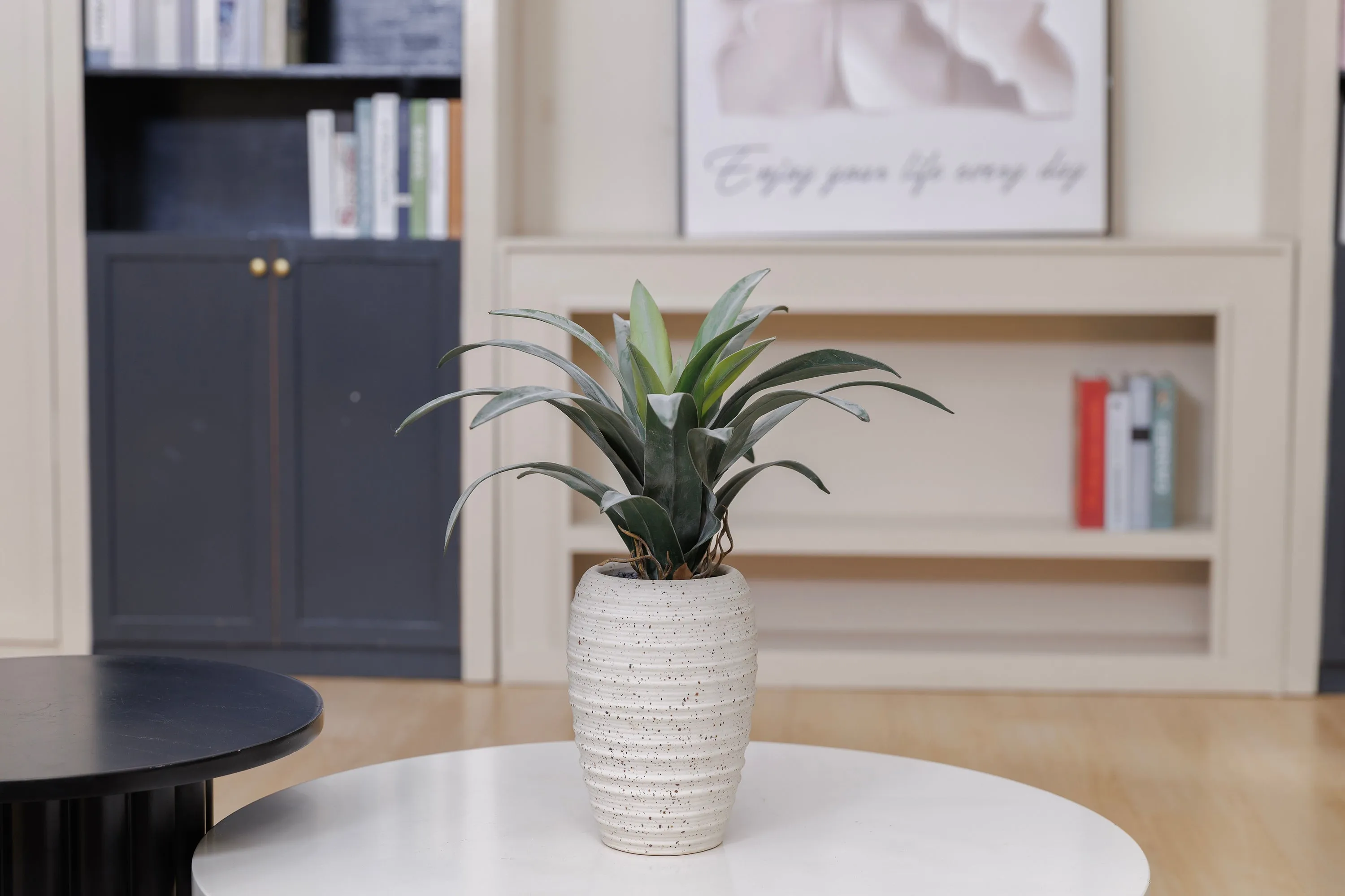 Realistic 20" Real Touch Fake Succulent Plant in a Beige Planter| Indoor and Outdoor Décor