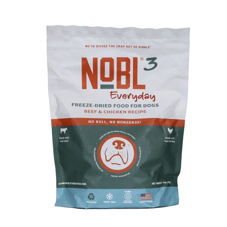 RETAIL ORDER NOBL3 Everyday Beef & Chicken Recipe - All Life Stages - 16oz