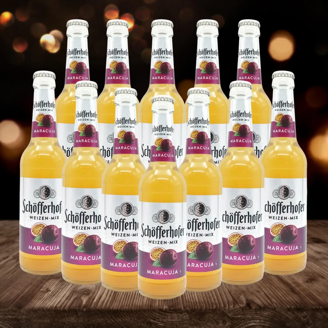 Schöfferhofer Passionfruit German Low Alcohol Beer 330ml Bottles - 2.5% ABV (12 Pack)