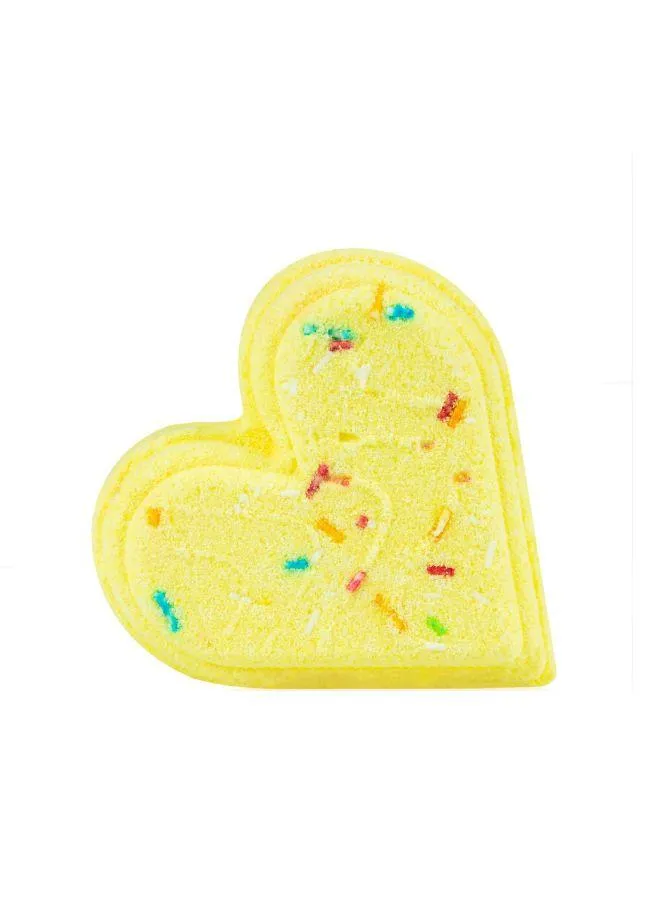 Soap&Friends Juicy Melon Bath Heart: Sparkling Effervescent Bath Bomb - 120g