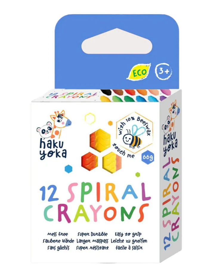 Spiral Crayons-12 Colours