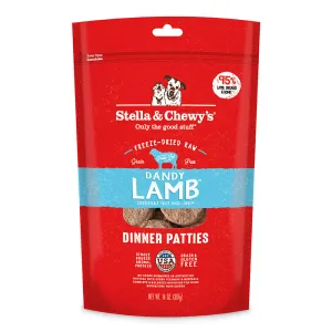 Stella & Chewy's Dog Freeze-Dried Dinner Patties - Dandy Lamb 14oz