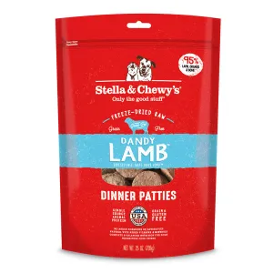 Stella & Chewy's Dog Freeze-Dried Dinner Patties - Dandy Lamb 25oz