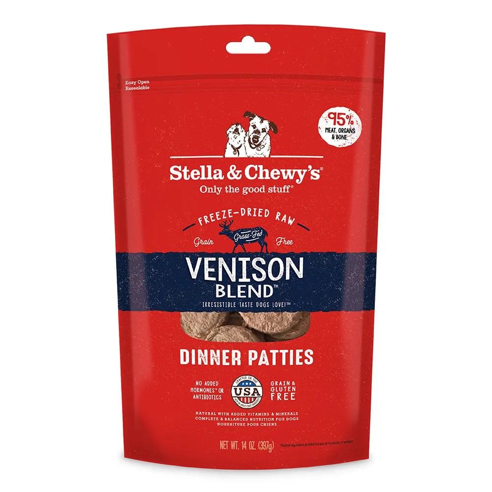 Stella & Chewy's Dog Freeze-Dried Dinner Patties - Venison Blend 14oz