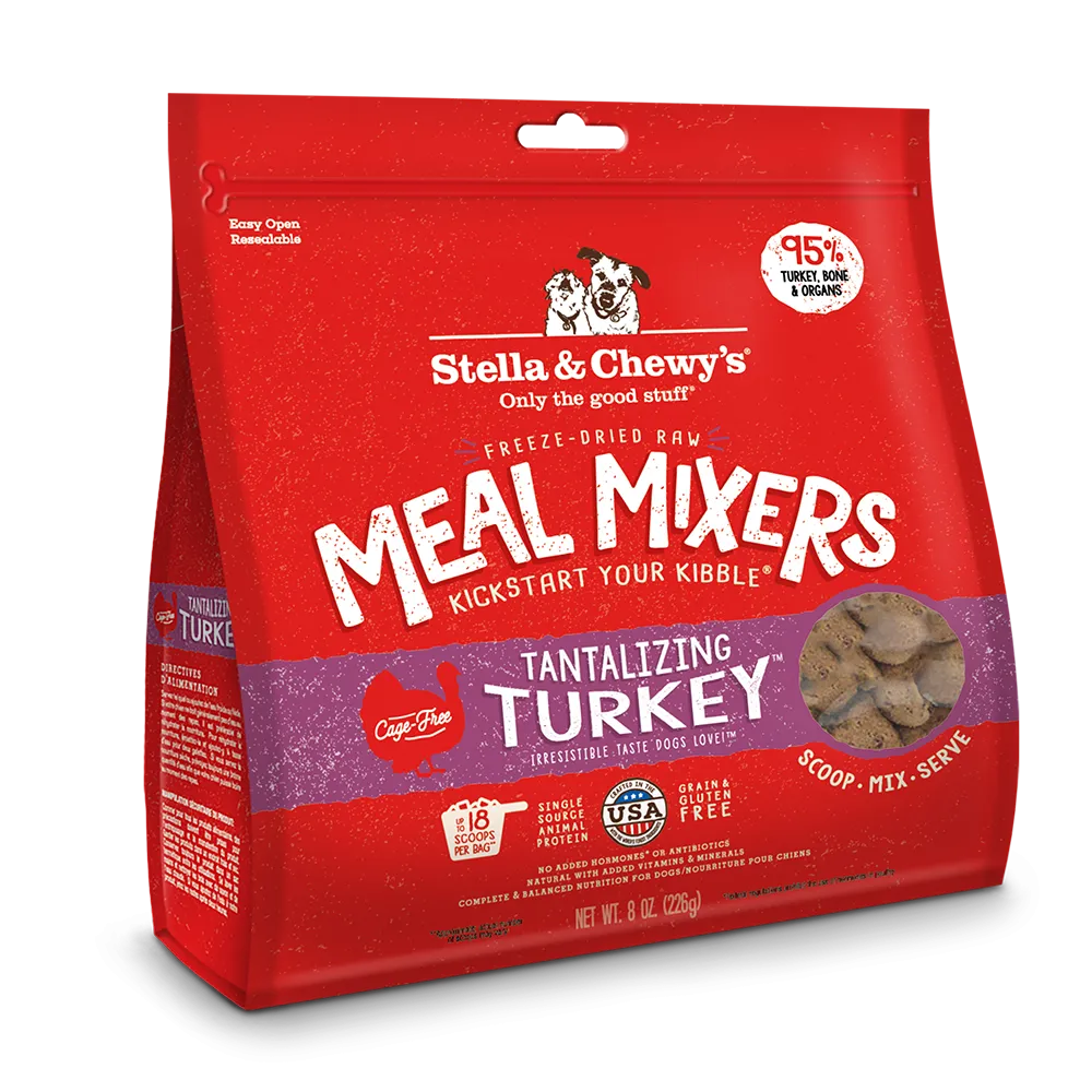 Stella & Chewy's Dog Freeze-Dried Meal Mixers - Tantalizing Turkey 8oz