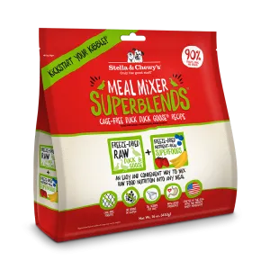 Stella & Chewy's Dog Superblends Freeze-Dried Meal Mixer - Cage-Free Duck Duck Goose Recipe 16oz