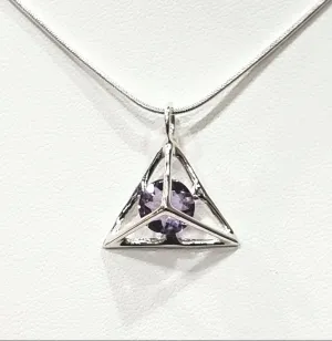 Tetrahedron Pendant (Various Colors)