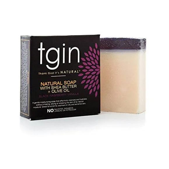 TGIN Natural Soap With Shea Butter Olive Oil And Black Raspberry Vanilla 113g